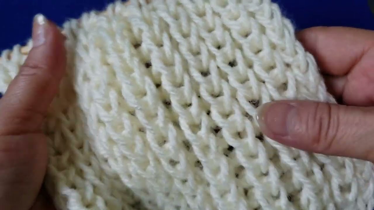 PUNTO INGLES CLÁSICO TEJIDO A DOS AGUJAS,IDEAL PARA PRINCIPIANTES