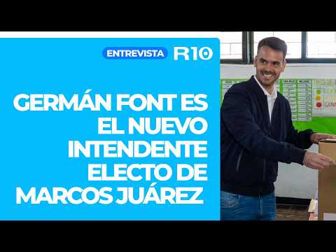 El peronismo se impone cómodo en Marcos Juárez - Germán Font al Gato Sylvestre