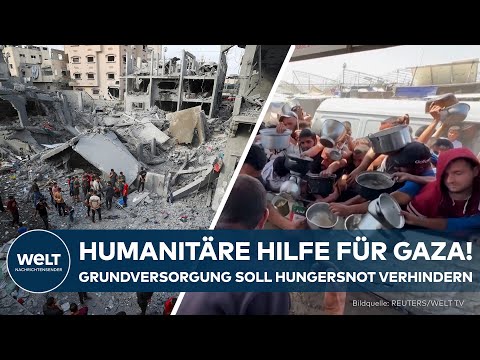 NAHOSTKONFLIKT: HILFSLIEFERUNGEN! Benjamin Netanjahu erlaubt humanitäre Hilfe für Gazastreifen