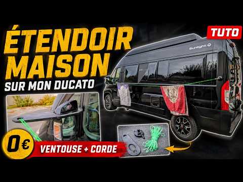 Étendoir simple pour fourgon aménagé