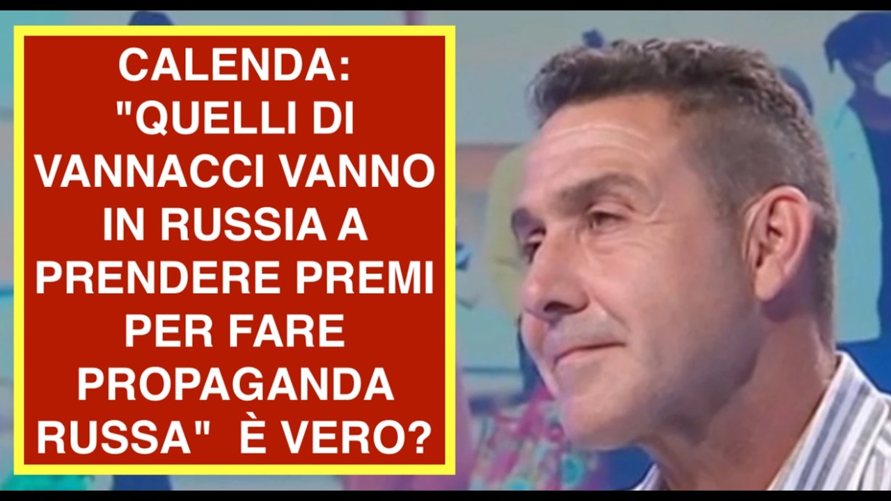 CALENDA: "QUELLI DI VANNACCI VANNO IN RUSSIA A PRENDERE PREMI PER FARE PROPAGANDA RUSSA"  È VERO?