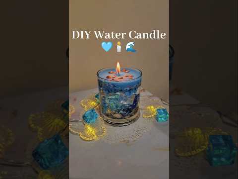 DIY Water Candle 🌊🩵 #craft #creative #candlemaking #candle #ocean #diy #shortvideo #shorts #amazing