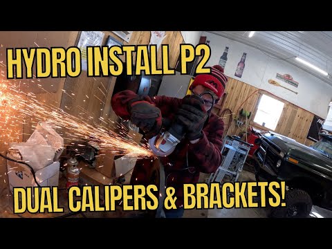 GKTech Dual Caliper Brackets on the 350z! (Hydro Ebrake Install Part 2)