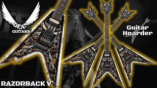 Video thumbnail for Dean Guitars Dimebag Darrell Razorback V Blades ( Pantera ) - My Guitar Collection by Guitar Hoarder