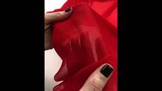 8013-2 Шифон креш цвет Красный 70 гр/м2, 150 см на YouTube