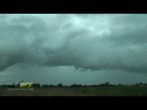 Stockbridge , WI Outflow Clouds Timelapse- June 30, 2016