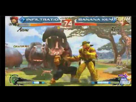 |EVO2010| SSF4 - Infiltration (Akuma) vs. Banana Ken (Ken) Semi-Finals