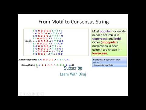 Compute Consensus(motifs) Score(motifs) and Hamming Distance