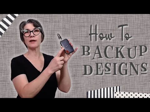 How to Save, Backup and Organize your Machine Embroidery Design Files