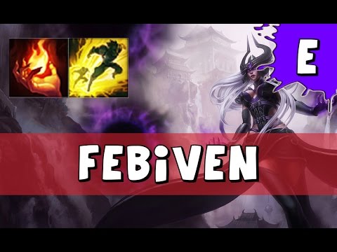 Fnatic Febiven as Syndra vs Orianna MID - S6 Challenger SoloQ - League of Legends