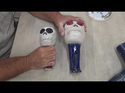 Pinch Pot Rattle Skull