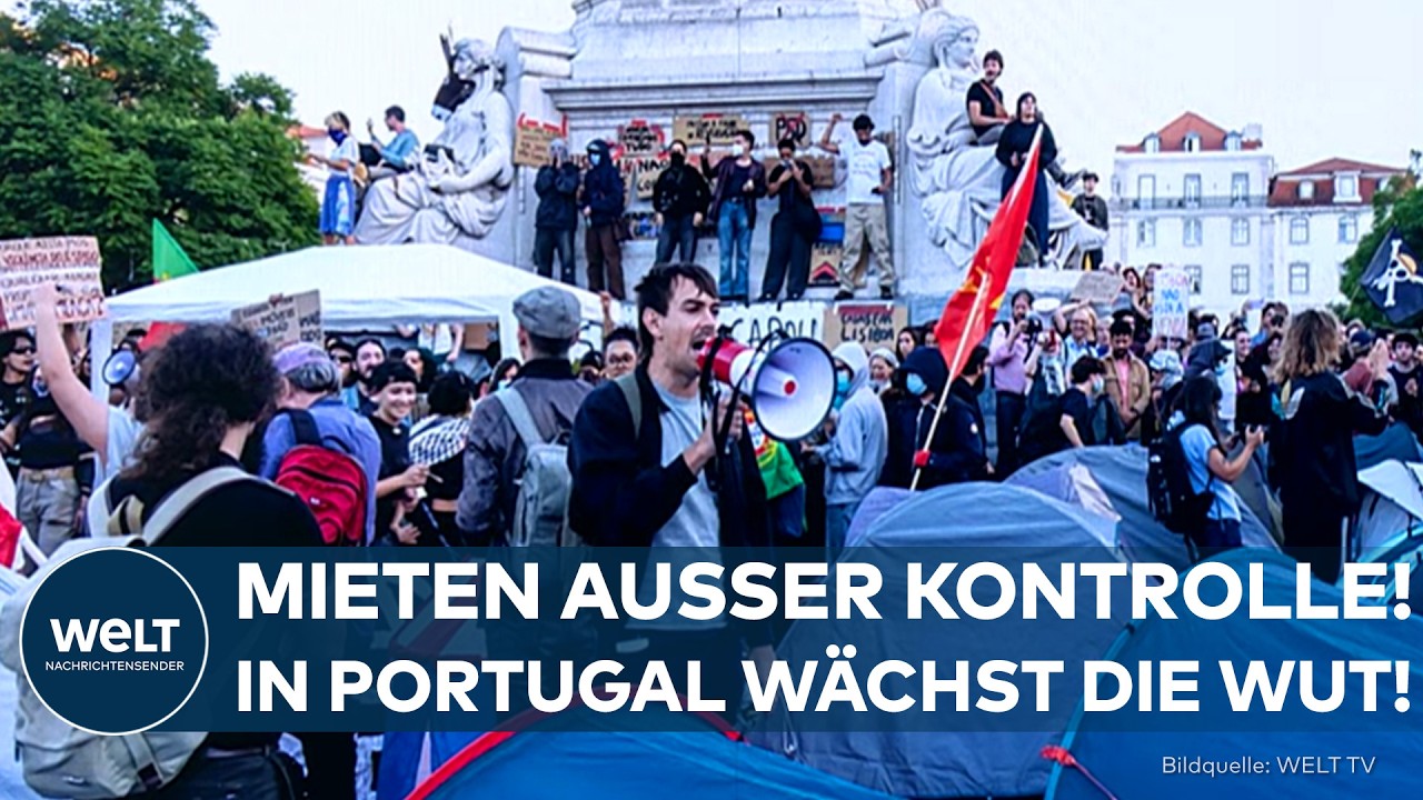 PORTUGAL BRODELT: Wohnungskrise eskaliert! Tausende protestieren gegen Mietwahnsinn und hohe Kosten!