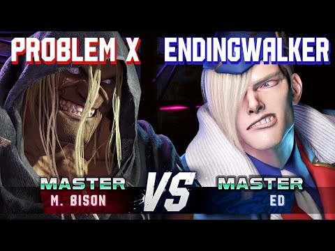 SF6 ▰ PROBLEM X (M.Bison) vs ENDINGWALKER (Ed) ▰ High Level Gameplay