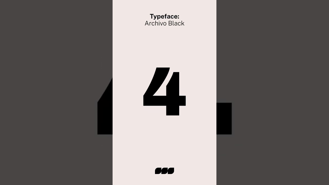 Font: Archivo Black #branddesign