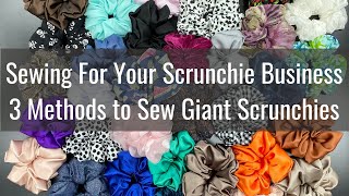 How to Bulk Sew Scrunchies like a Pro to Sell! - Business Tips, Tools and 3 Methods to Sew