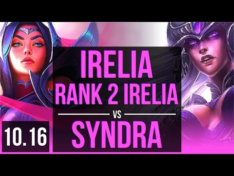 IRELIA vs SYNDRA (MID) | Rank 2 Irelia, Rank 13, Triple Kill, 72% winrate | KR Challenger | v10.16