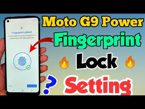 Moto G9 Power mein fingerprint lock kaise lagaye | How to set fingerprint lock in Moto G9 Power