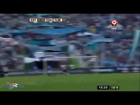 Gol de Carlos Auzqui  - Estudiantes LP 2 x 0 Temperley - Fecha 4 - Liga Argentina