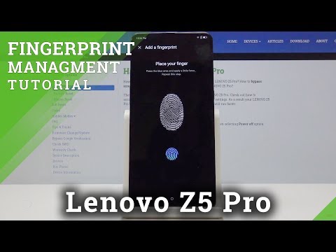 How to Set & Use the Fingerprint on Lenovo Z5 Pro - Screen Blockade / Screenlock