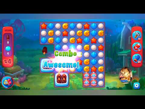 Fishdom,10386 level,no Booster - 10386 уровень, прохождение без бустеров.