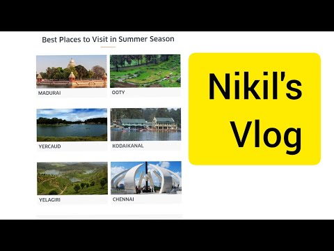 Places to visit during Summer in Tamilnadu | Hillstation| summer vacation