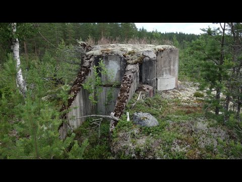Militär Försvarsanläggning en Skans vid Älven - WW2 Bunker
