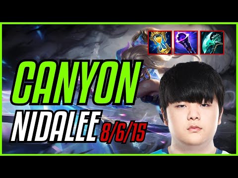 CANYON - NIDALEE vs LEE SIN JUNGLE - EUW CHALLENGER - PATCH 11.10