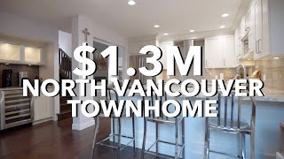 $1.3M North Vancouver Townhome