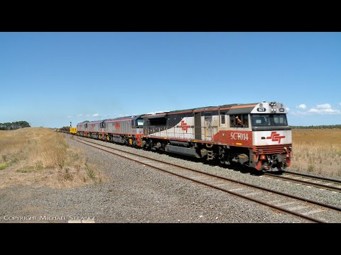 SCT 7MA9 With Steel Wagons, Boxcars & Containers (12/2/2022) - PoathTV Australian Trains & Railways