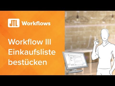 JTL-Workflow III - Einkaufsliste bestücken