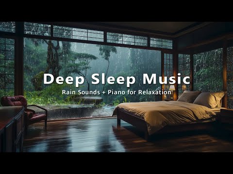 3 Hours Relaxing Piano Music & Rain Sounds for Deep Sleep, Stress Relief and Anxiety - Calming Music