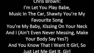 Chris Brown (Feat. K-Mac) - Number One with Lyrics on Screen