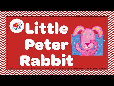 Little Peter Rabbit With Lyrics | Kids Animal Songs with Lyrics
