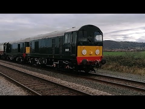 20/11/21-The Jolly Slateman - Class 20-20096 & 20107 and Class 37-37677 -Derby to Blaenau Ffestiniog