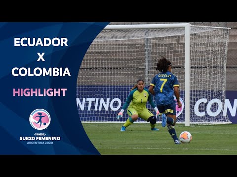 Equador vs Colômbia Sudamericano Sub-20 Feminino 2020