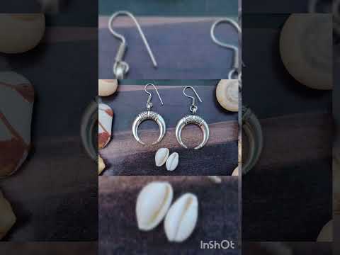 Minimalist Quirky Oxidised Silver Earrings