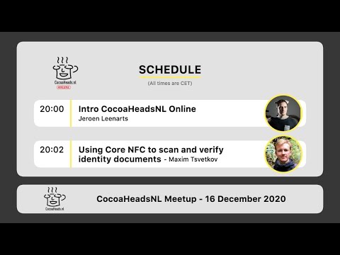 CocoaHeadsNL Online Meetup, 16 December 2020 thumbnail