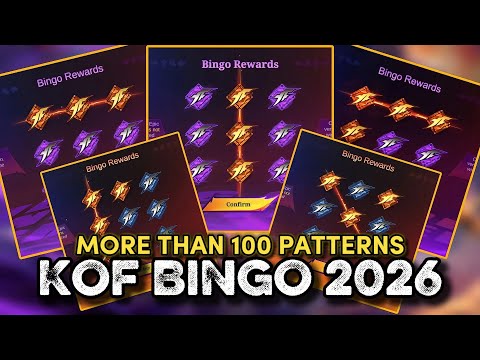 KOF BINGO PATTERNS 2026 🔥🔥🔥