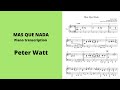Peter Watt – Mas Que Nada (Piano Transcription)