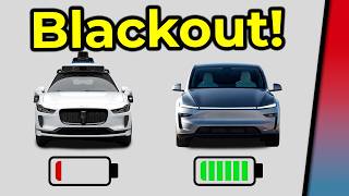 E-Auto Robotaxis Ohne Strom: Waymo bleibt liegen, Tesla fährt normal weiter!