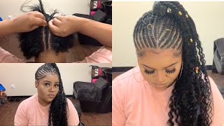 DIY Bohemian Feed In Twists Ponytail | Flawless Britny