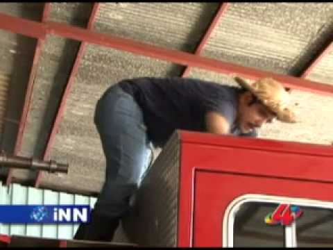 Agapito Diaz trabajando en los bomberos - INN