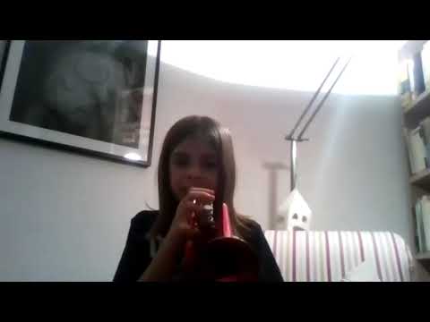 Anita legge a prima vista - lezione di tromba a distanza