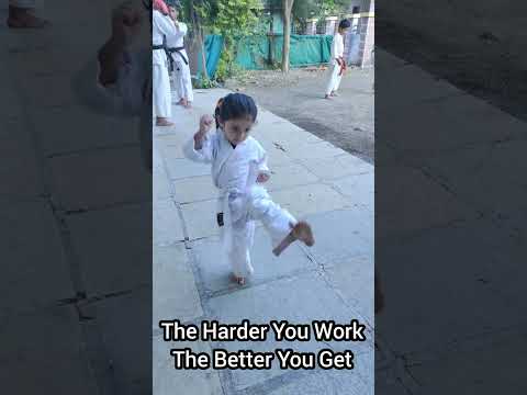 4 Year Old Karate Kid - Front Kick Practice #shorts #fight #karate