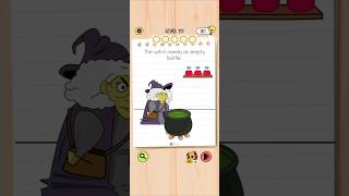 Brain Test 5 Level 117: The witch needs an empty bottle Walkthrough