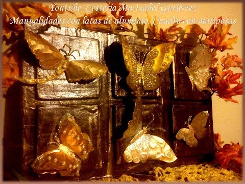 Mariposas con latas de aluminio