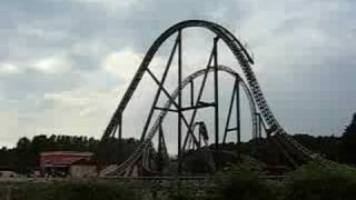 preview picture of video 'Roller Coaster Djurs Sommerland Piraten 2008'