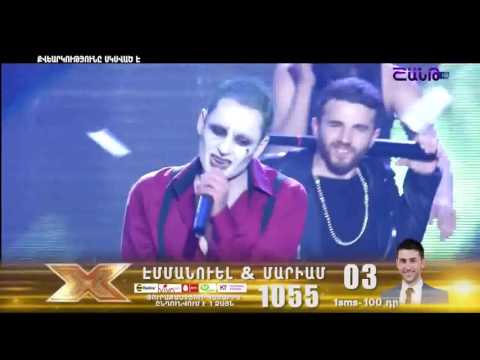 X factor Emanuel Baghdasaryan & Mariam Adamyan   Gangsta  last gala 09 04 2017