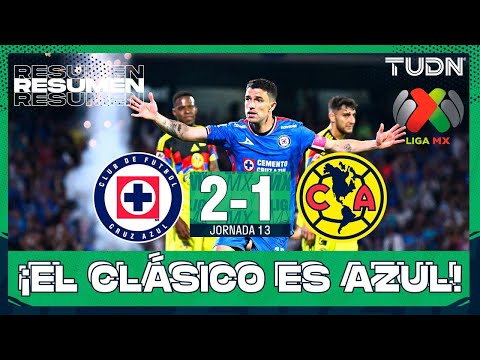 Highlights and goals - Cruz Azul 2-1 América | Liga MX - Matchday 13 Apertura 2025 | TUDN