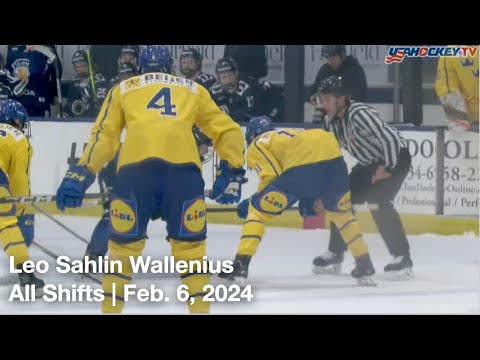 Leo Sahlin Wallenius (SWE4) | All Shifts | Sweden vs. Finland | 02 06 2024 | U18 Five Nations